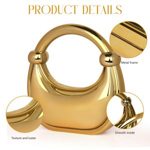 Luxury silver crystal handbag for special occasions